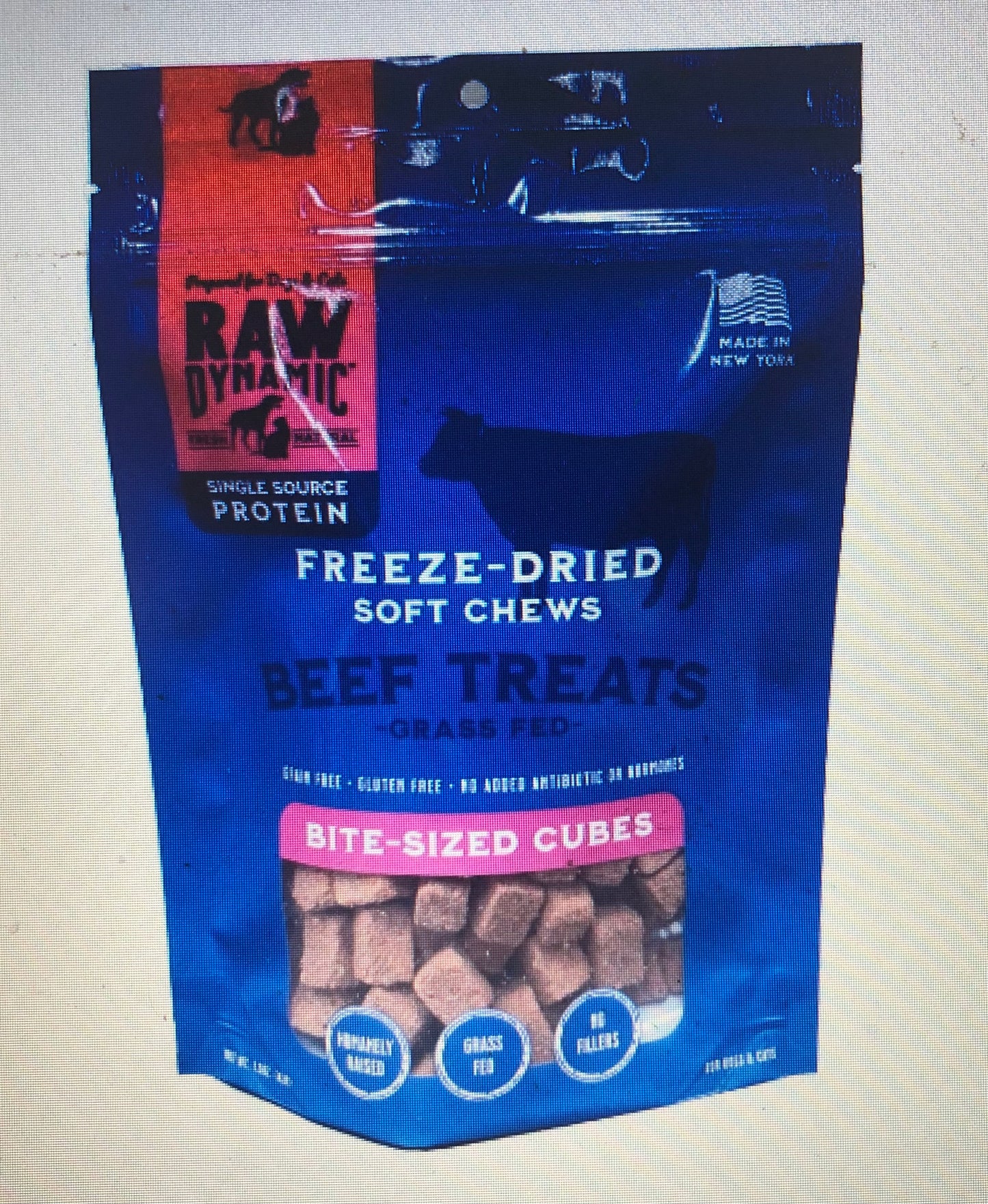 Raw Dynamic Freeze Dried Beef Treats 1.5 z