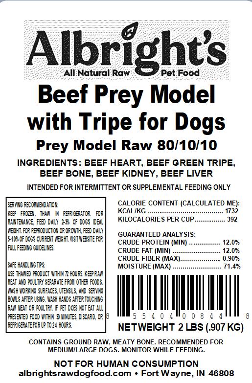 Albright's Beef Prey model with tripe 2#