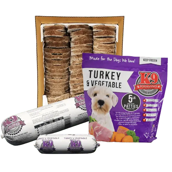 K-9 Kraving Turkey & Vegetable 1# Roll