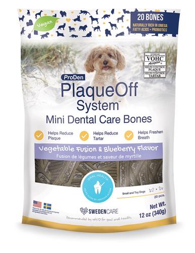 Plaque Off Mini Blueberry Bones 12 oz,