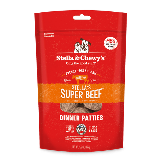 Stella & Chewey Dehydrated Beef Patty 5.5 oz Dog