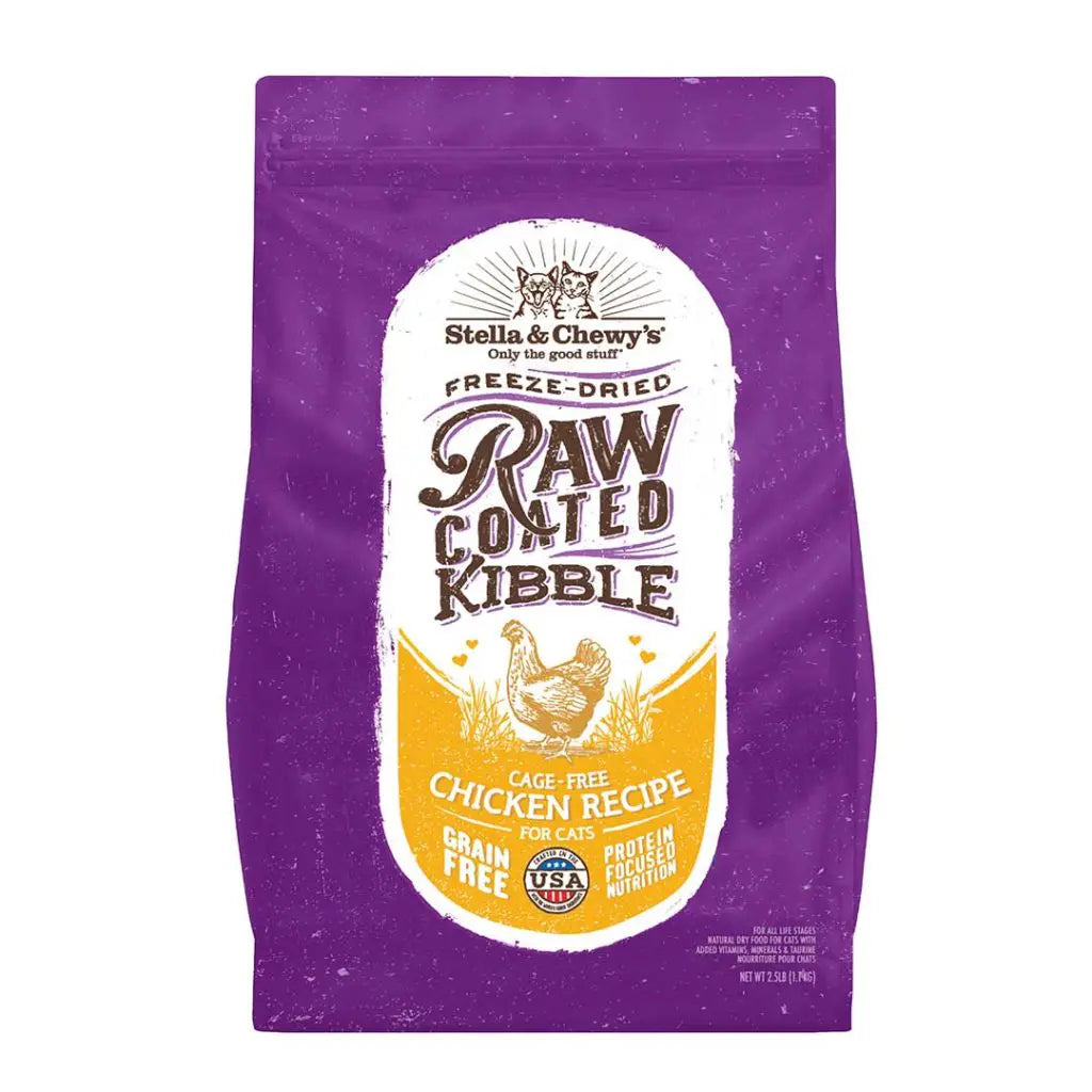 Stella & Chewy's® Grain Free Freeze-Dried Raw Coated Kibble Cage-Free Chicken Recipe Cat Food 5lbs