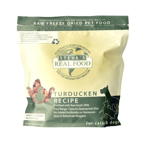 Steve's Real Food Freeze Dried Turducken Dog & Cat Food