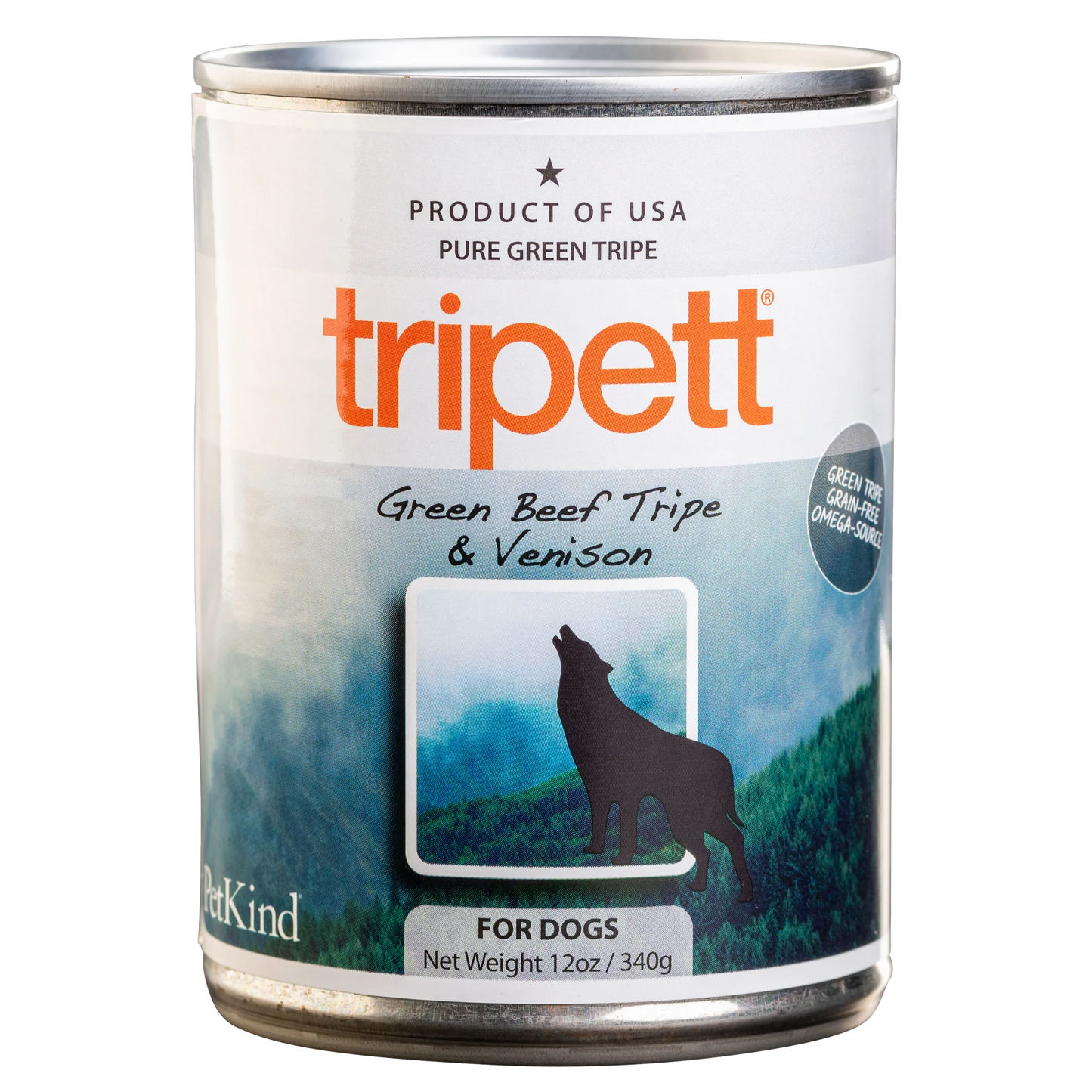 Tripett Green Beef Tripe & Venison Can Dog 12 oz by PetKind