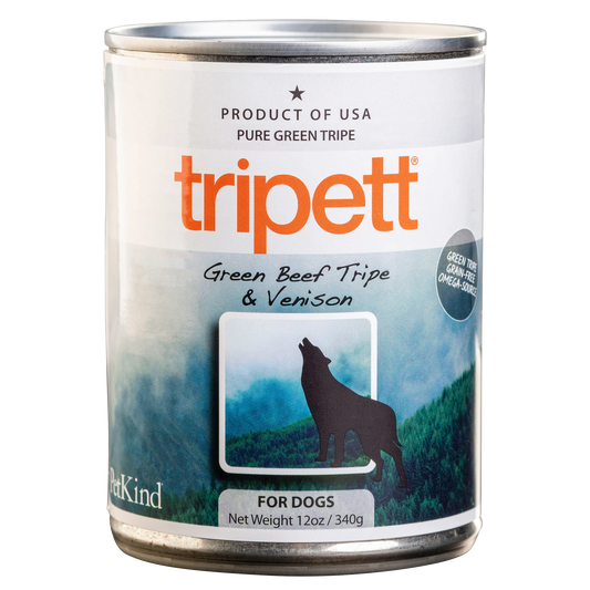 Tripett Green Beef Tripe & Venison Can Dog 12 oz by PetKind