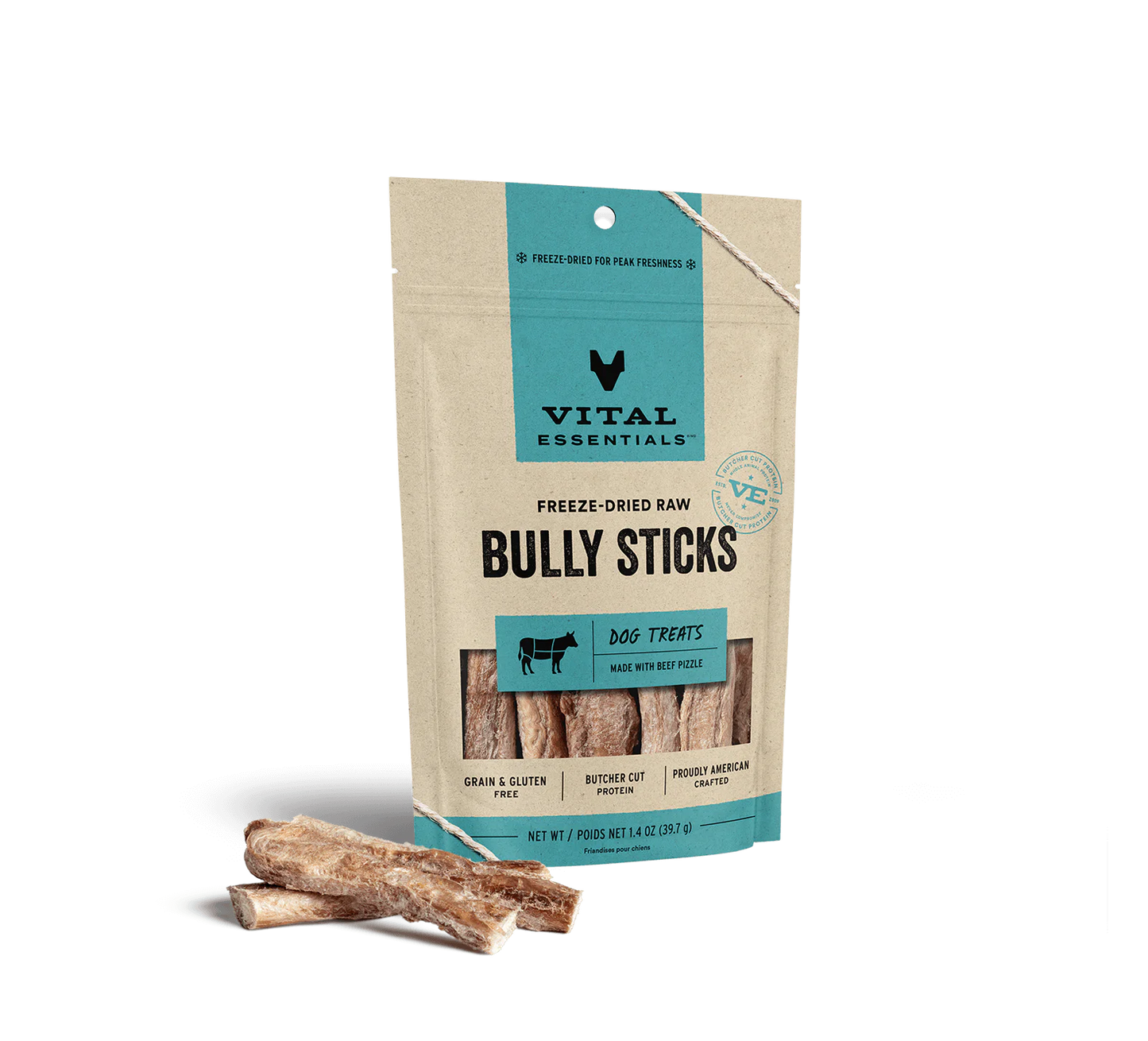 Vital Essentials Freeze Dried Bully Stick 1.4 os