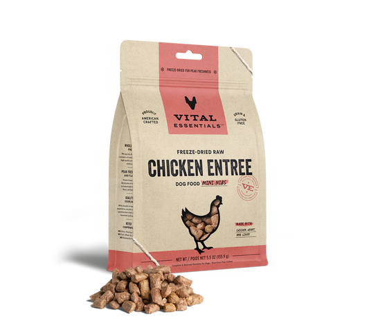 Vital Essentials Freeze Dried Chicken Mini Nibs Dog 25 oz