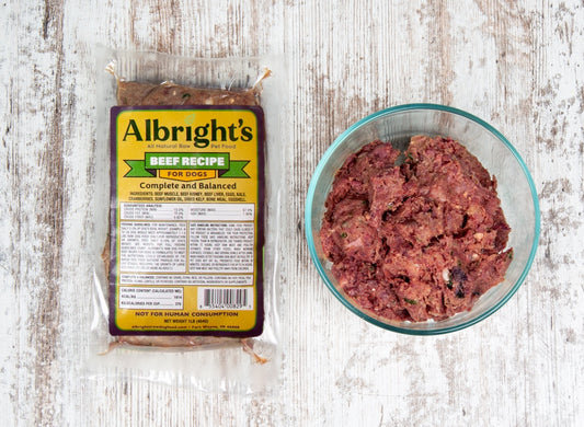 Albright's Raw Beef Recipe for Dogs 1#
