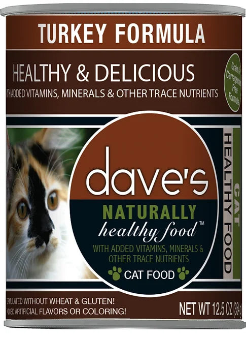 Dave's Cat Naturally Healthy Can Turkey 12 oz