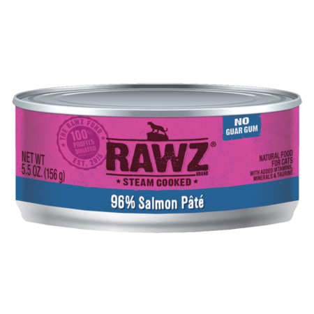 Rawz Cat Can GF 96% Salmon 5.5oz