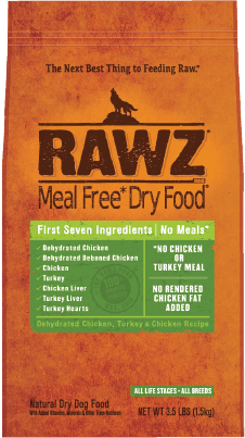 Rawz Dog Dry GF Chicken & Turkey Meal Free 3.5#