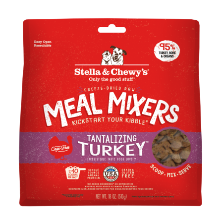 Stella & Chewey Freeze Dried Turkey Meal Mixer 18 oz