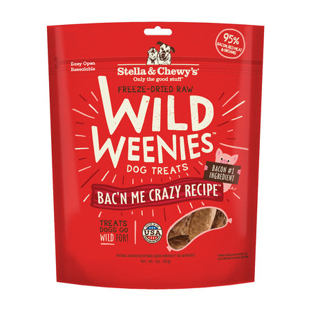Stella & Chewy's Dog Treat FD Wild Weenies Bac'n Me Crazy 3 oz