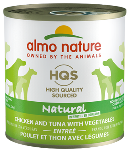 Almo Nature HQS Tuna with Vegtables Complete Dog 9.87 oz