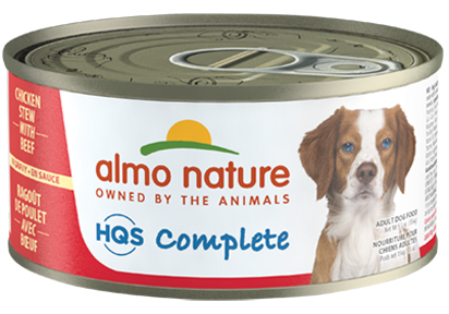 Almo Nature HQS Chicken Stew with Beef Complete Dog 5.5 oz