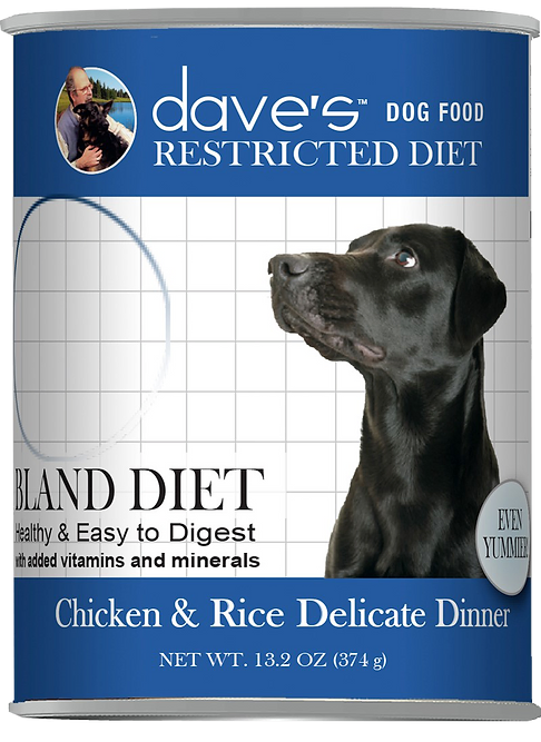 Dave's Dog Can Restricted Bland Chicken & Rice 13 oz