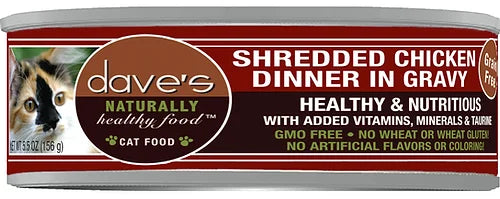 Dave's Cat Naturally Healthy Can Shredded Chicken Stew 5.5 oz