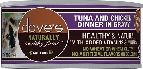Dave's Cat Naturally Healthy Can Tuna & Chicken 5.5 oz