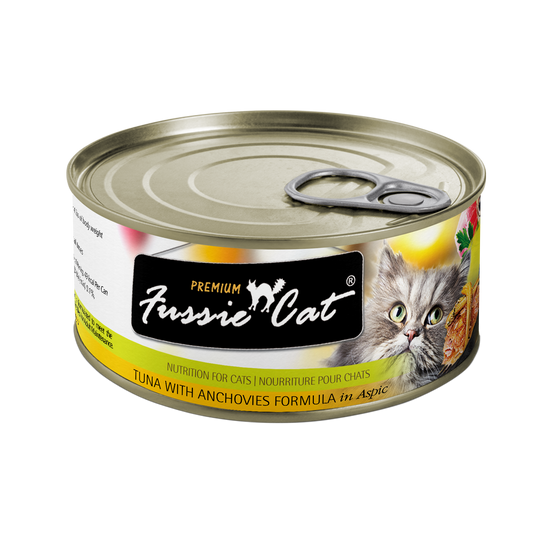 Fussie Cat Can Premium Tuna & Anchovies in Aspic 2.82 oz