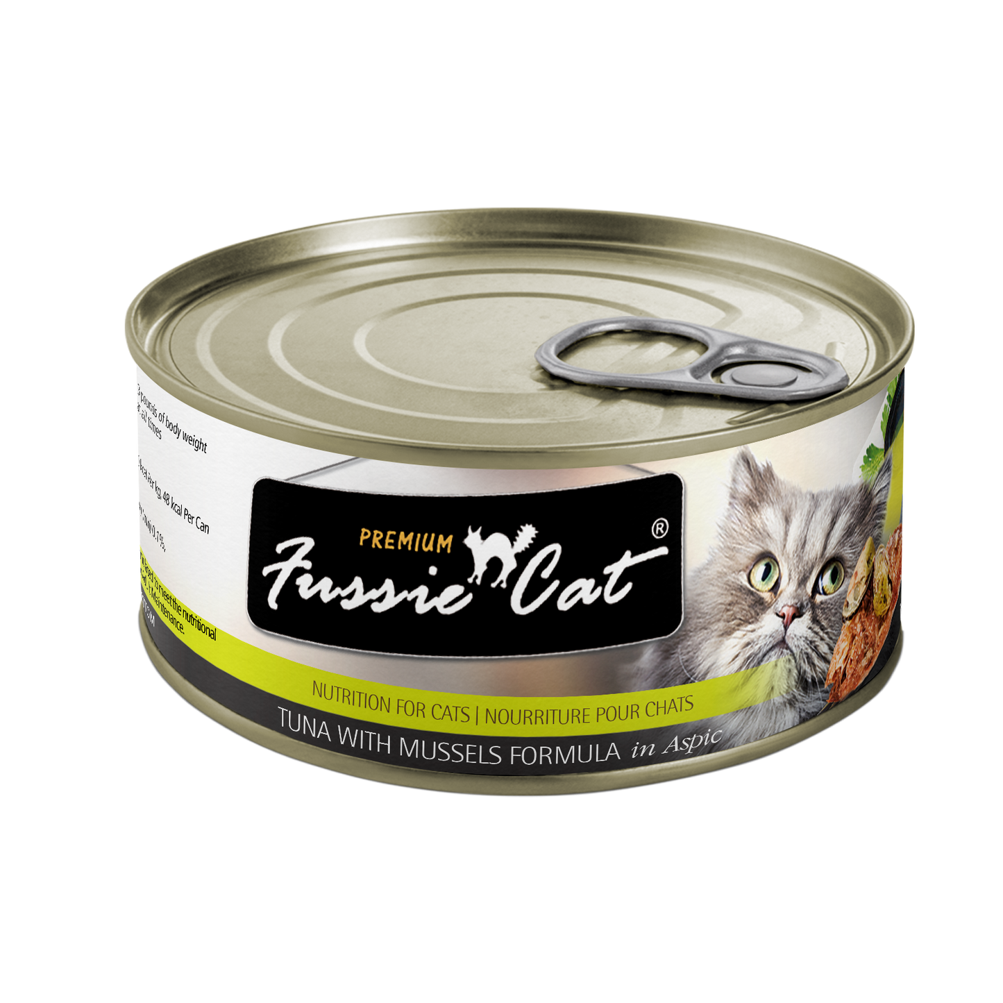 Fussie Cat Can Premium Tuna & Mussel in Aspic 2.82 oz