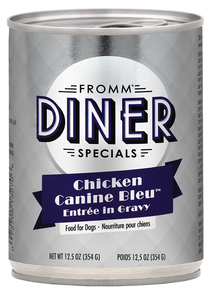 Fromm Dog Can Diner Specials Chicken Canine Bleu Gravy 12.5 oz