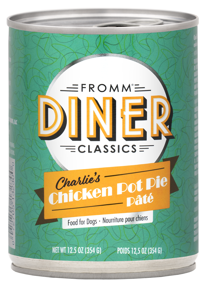 Fromm Dog Can Diner Classics Charlie's Pot Pie Pate 12.5 oz