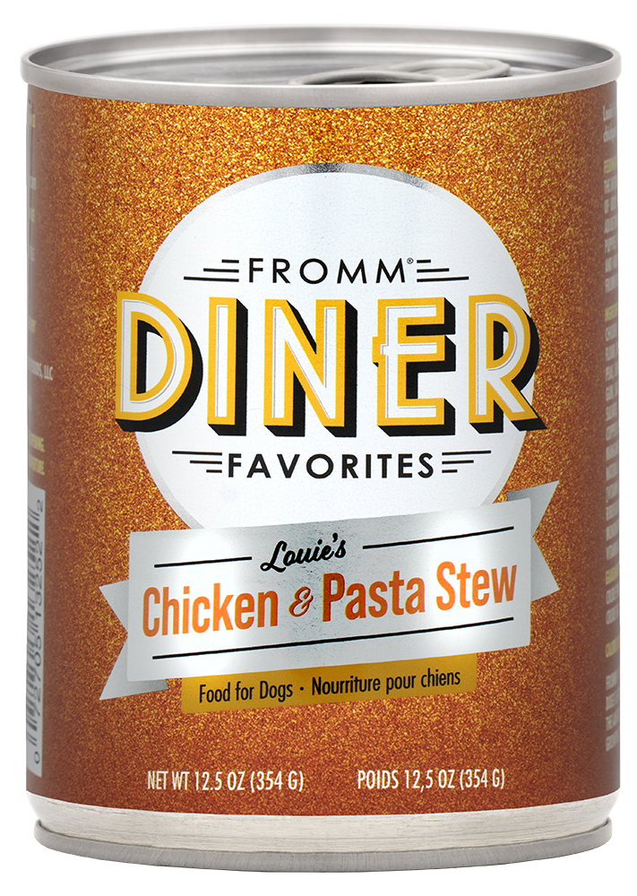 Fromm Dog Can Diner Favorites GF Louie's Chicken & Pasta Stew 12.5 oz