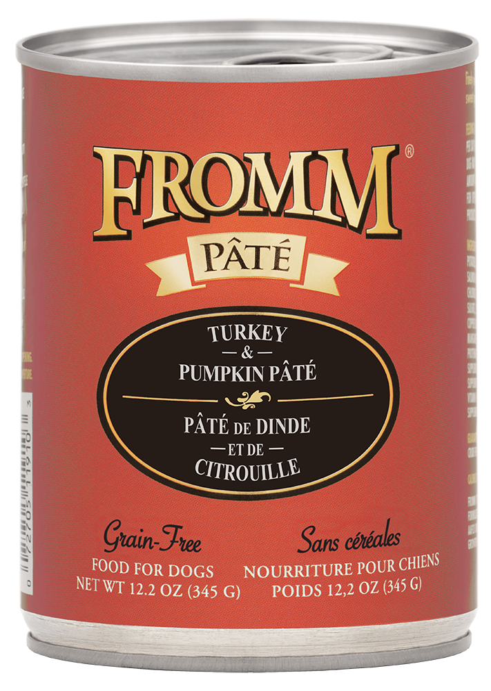 Fromm Dog Can GF Pate' Turkey & Pumpkin 12.2 oz