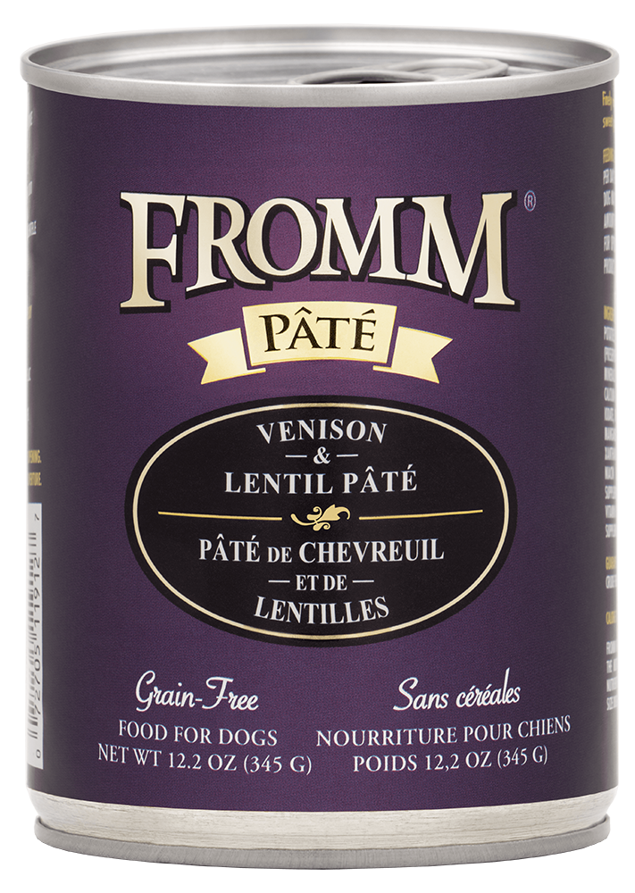 Fromm Dog Can GF Pate' Venison & Lentil 12.2 oz