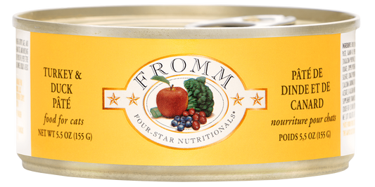 Fromm 4 Star Cat Can GF Pate' Turkey & Duck Pate 5.5 oz