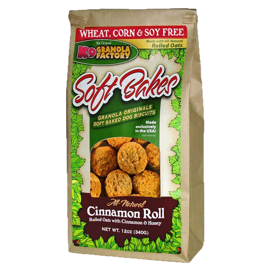 K9 Granola Treats Soft Bakes Cinnamon Roll 12 oz