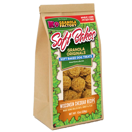 K9 Granola Treats Soft Bakes Wisconsin Cheddar 12 oz