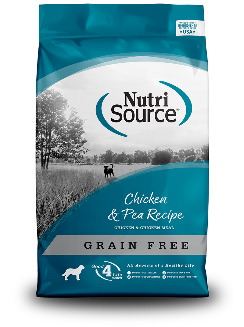 NutriSource Dog Dry GF Chicken & Pea 15#