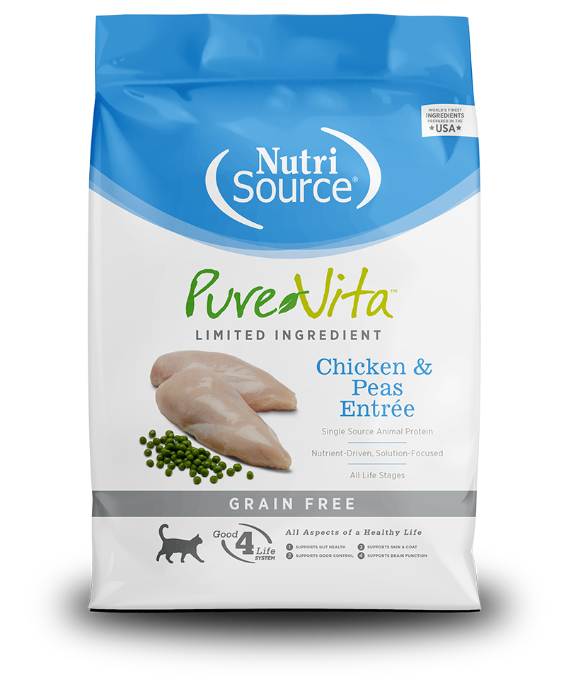 Pure Vita Cat Dry GF Chicken & Peas 6.6#