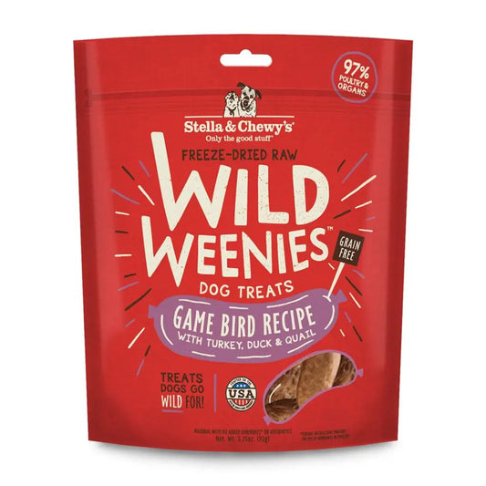 Stella & Chewy's Dog Treat FD Wild Weenies Game Bird 3.25 oz