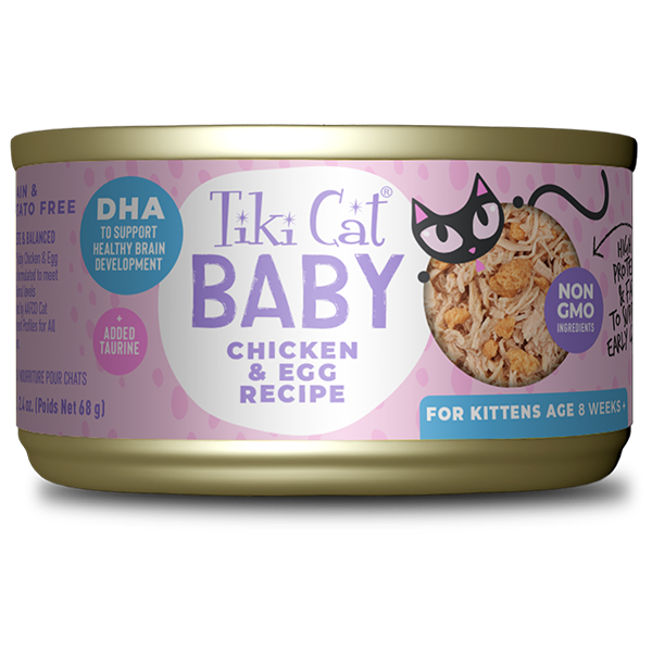 Tiki Cat Baby Can Chicken & Egg 2.4 oz
