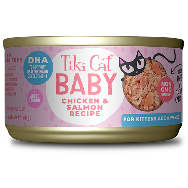 Tiki Cat Baby Can Chicken & Salmon 2.4 oz