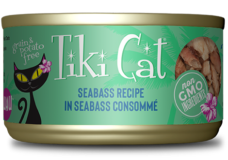 Tiki Cat Luau Can GF Seabass 6 oz