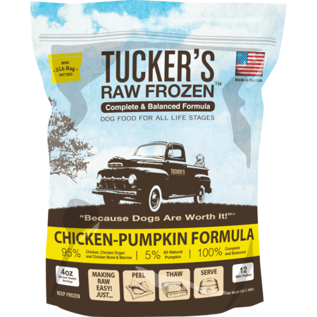 Tucker's Frozen Food Chicken Pumpkin 3# Dog Food