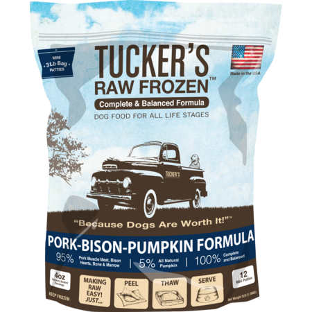 Tucker's Frozen Food Pork Bison Pumpkin 3#
