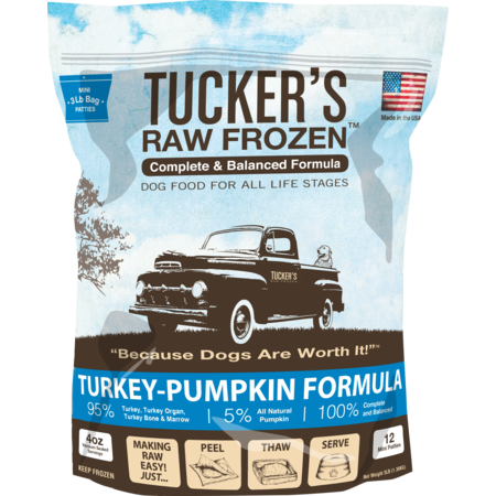 Tucker's Frozen Food Turkey Pumpkin 3# Dog Food